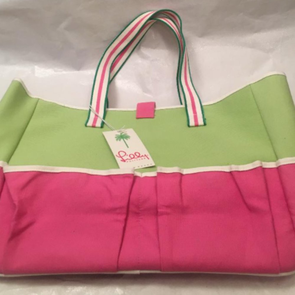 NEW $135 Lilly Pulitzer Sandpiper tote Canvas Bag - Picture 11 of 11